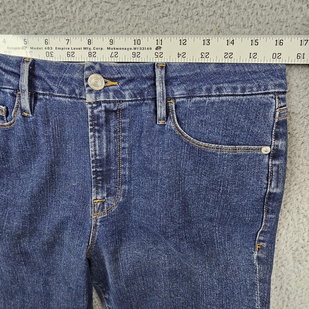 Frame Le Mini Boot Jeans Women 31 Blue Somerland Dark Wash Stretch LMB458 - Picture 7 of 9